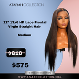 Ready to SLAY Crown 22” HD 13x6 Lace Frontal Virgin Straight Hair