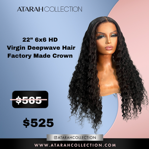 22” HD 6x6 Virgin Deepwave Factory Made Crown